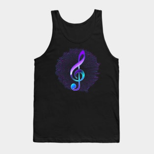 G clef,Treble clef,Music Notes,musical notes Tank Top